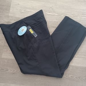 WESTBOUND DRESS PANTS SIZE 14 S SHORT STRETCH W SLIM TUMMY CONTROL BLACK OFFICE
